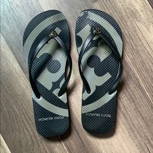 Tory Burch black flip flops